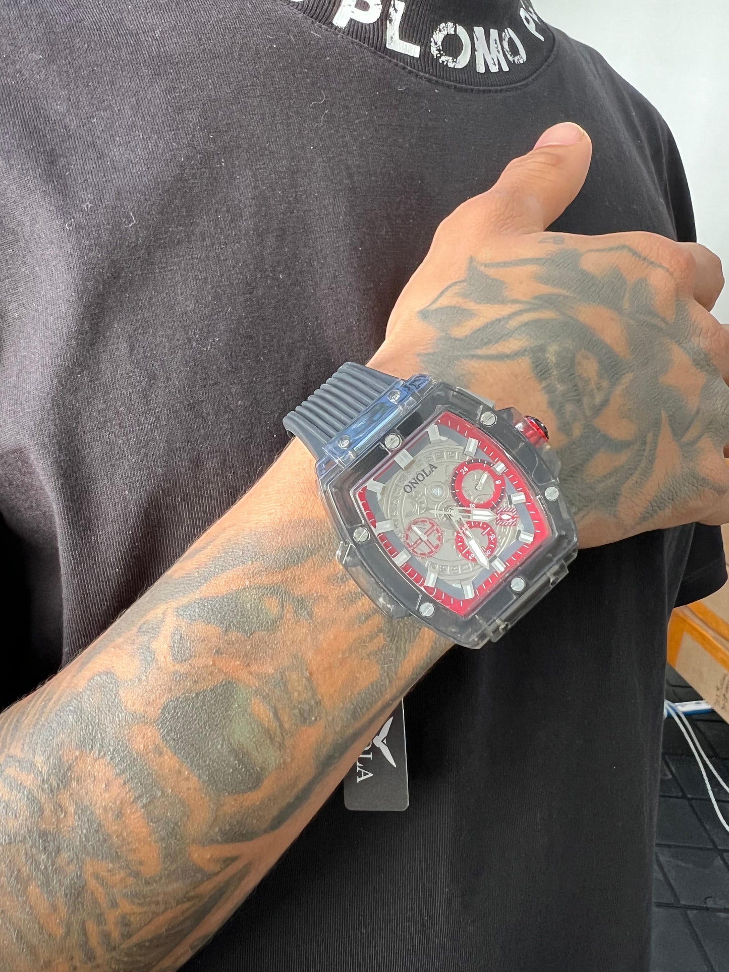 RELOJ ONOLA HOMBRE PULSO GOMA