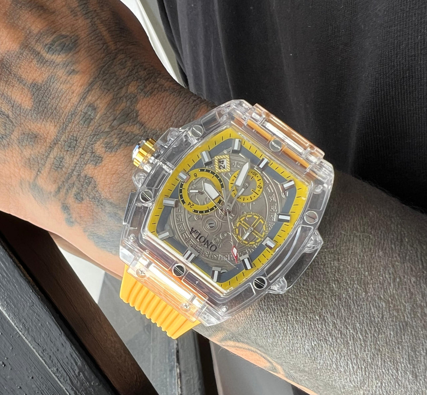 RELOJ ONOLA HOMBRE PULSO GOMA